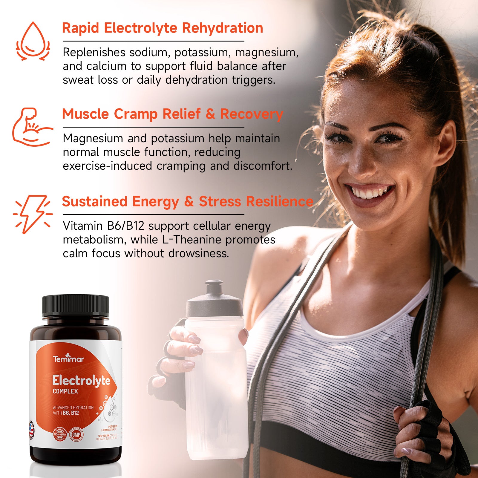 Temimar Electrolyte Capsules, 120 Capsules