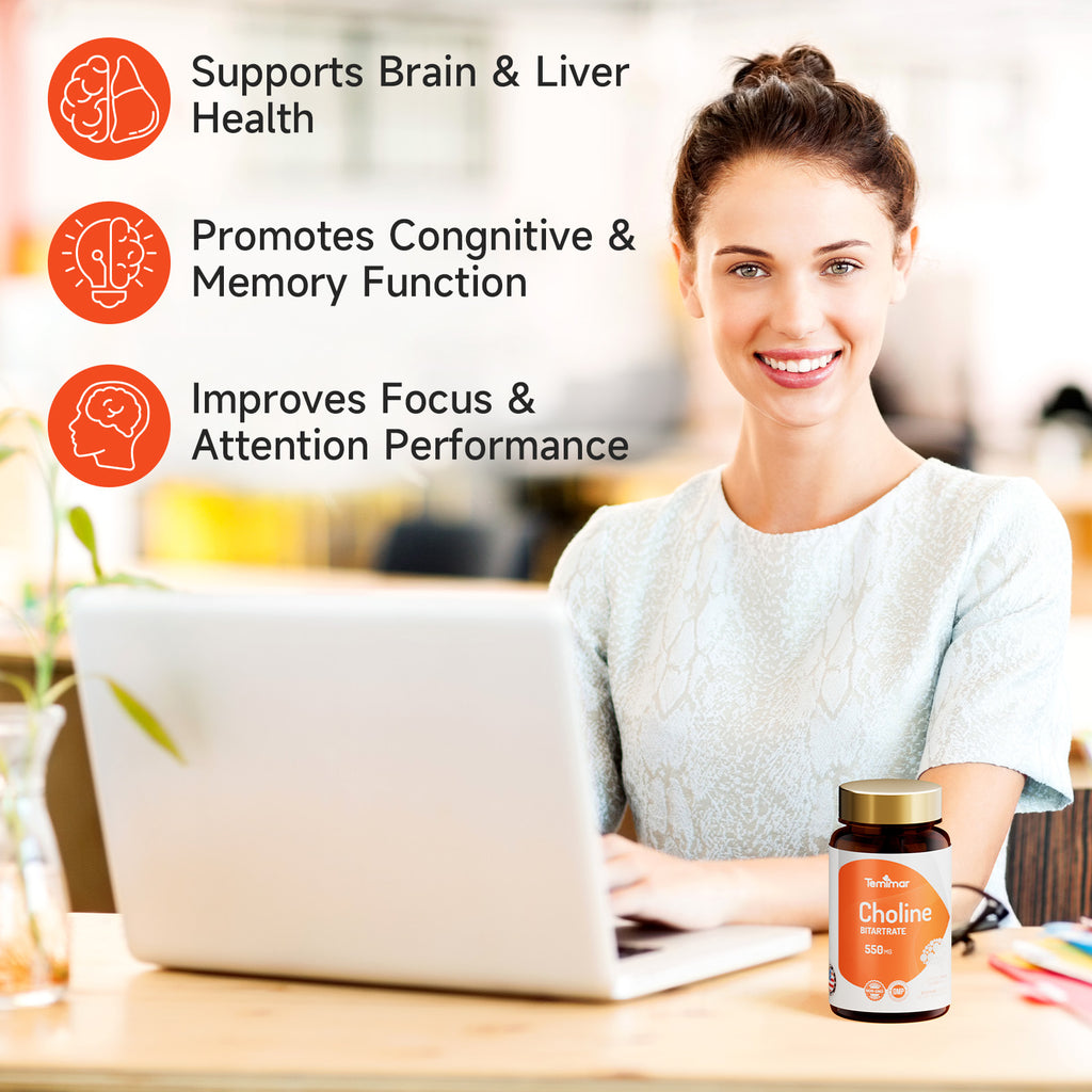 Temimar Choline Bitartrate 550mg