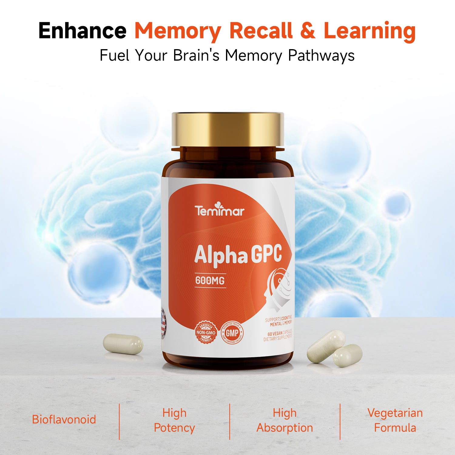 Temimar Alpha GPC 600mg