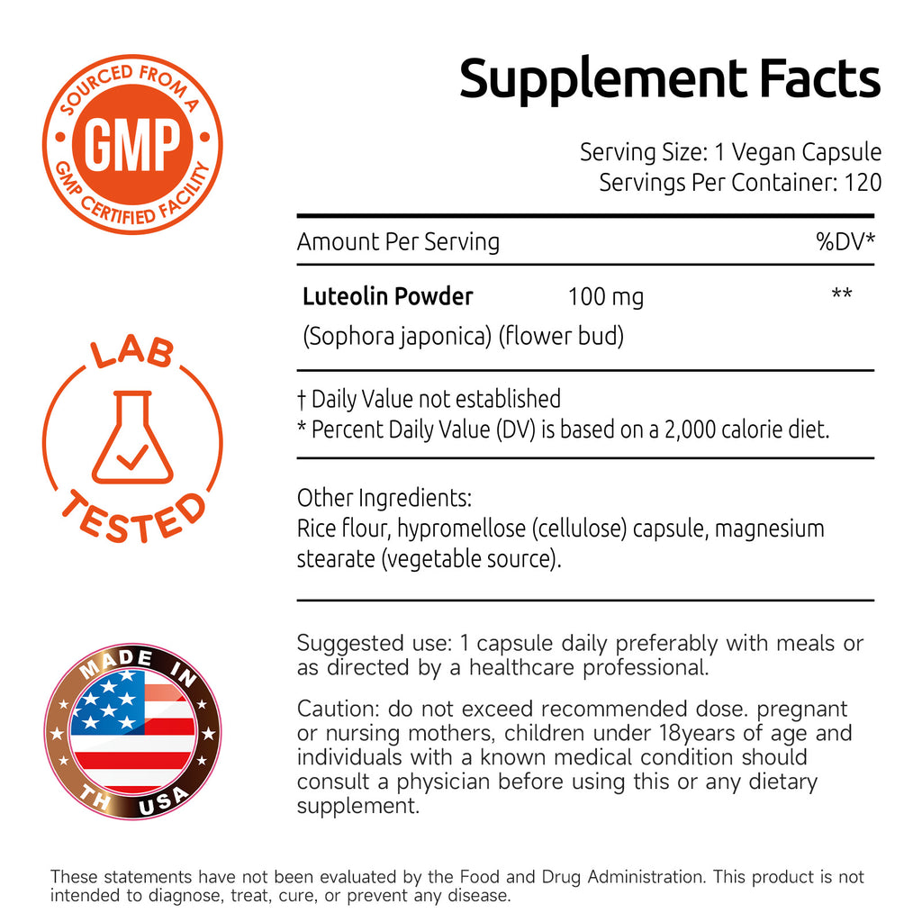 Temimar Luteolin Supplement 100mg