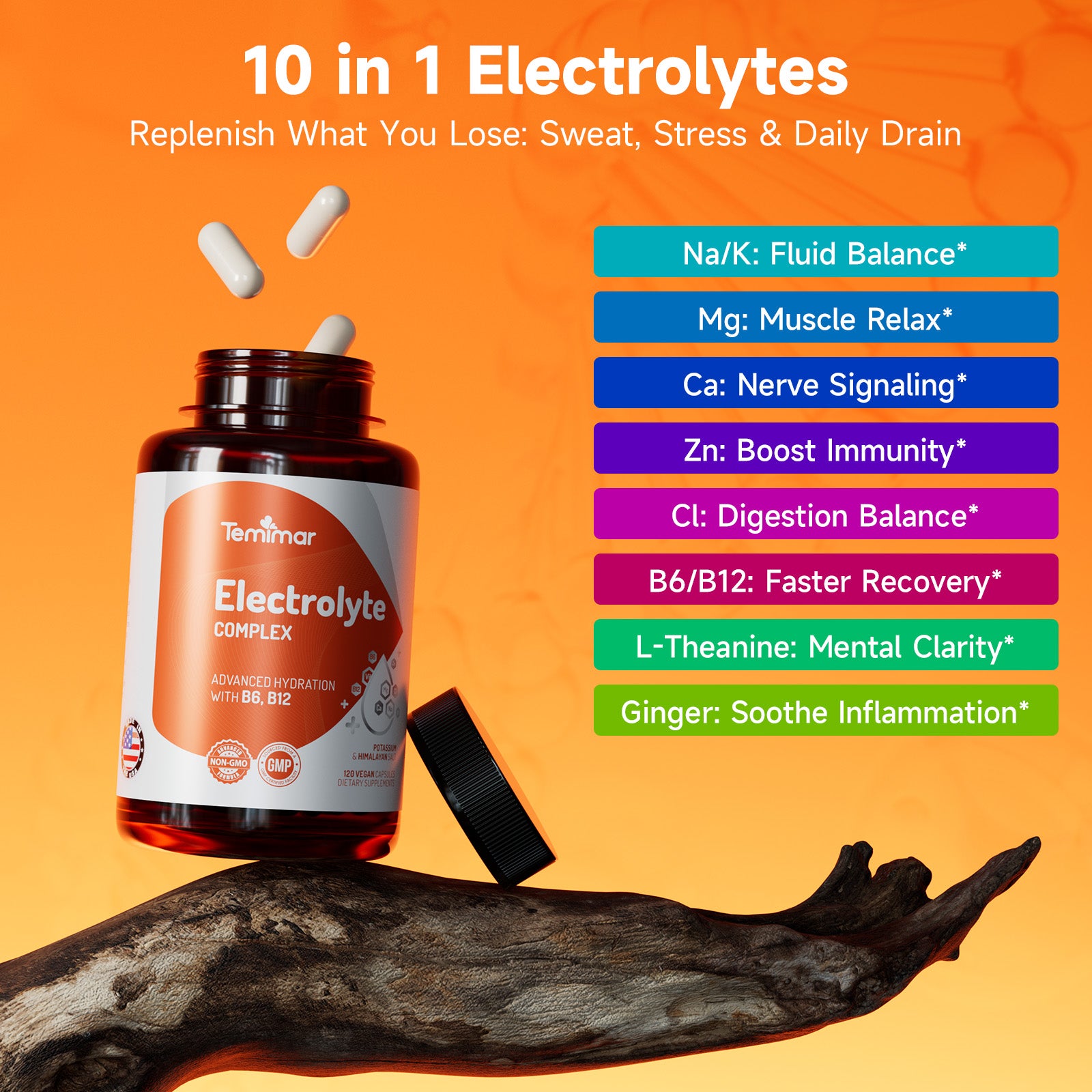 Temimar Electrolyte Capsules, 120 Capsules